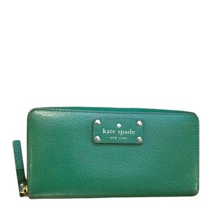 Kate Spade Vibrant Green Zip Wallet